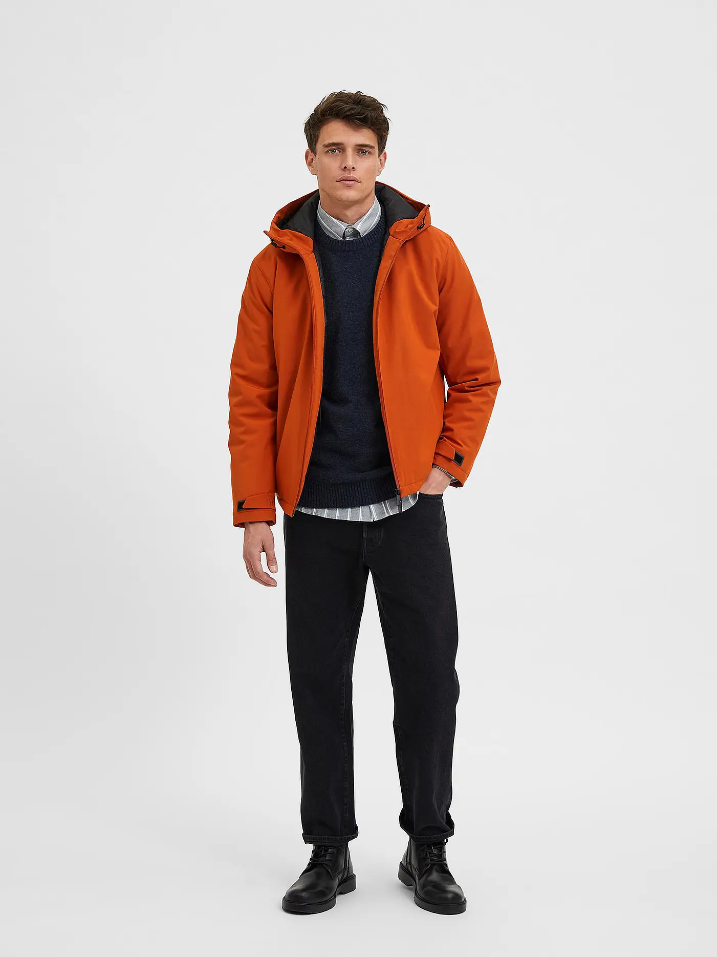 SELECTED | Jacke SLHATLAS | orange